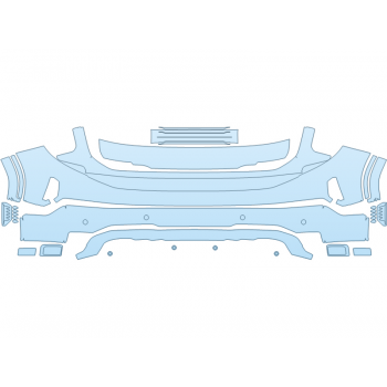 Precut PPF Kit – Clear Bra Paint Protection Film PAINT PROTECTION KIT - 2023 GMC SIERRA 1500 DENALI ULTIMATE BUMPER WITH SENSORS - PRECUT PPF CLEAR BRA WRAP