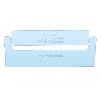 PAINT PROTECTION KIT - 2023 GMC SIERRA 1500 PRO TAILGATE KIT INCONSISTENT BADGE PLACEMENT - PRECUT PPF CLEAR BRA WRAP