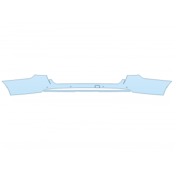 PAINT PROTECTION KIT - 2023 GMC YUKON SLE REAR BUMPER WITH SENSORS - PRECUT PPF CLEAR BRA WRAP