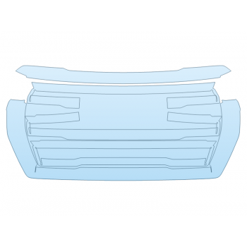 PAINT PROTECTION KIT - 2023 GMC YUKON XL AT4 GRILL - PRECUT PPF CLEAR BRA WRAP