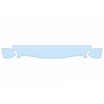 PAINT PROTECTION KIT - 2023 GMC YUKON XL SLE HOOD FENDERS MIRRORS 12 INCH (WRAPPED EDGES) - PRECUT PPF CLEAR BRA WRAP