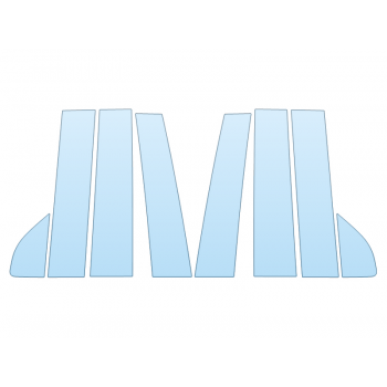 PAINT PROTECTION KIT - 2023 GMC YUKON XL SLE B PILLARS - PRECUT PPF CLEAR BRA WRAP