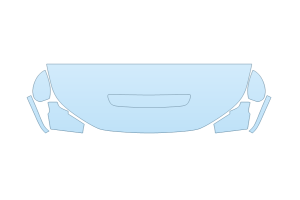 2027 HONDA CIVIC TYPE R HOOD FENDERS MIRRORS 24 INCH (WRAPPED EDGES)