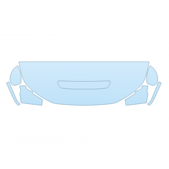 2025 HONDA CIVIC TYPE R HOOD FENDERS MIRRORS 24 INCH (WRAPPED EDGES) - PRECUT PPF CLEAR BRA WRAP