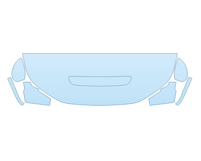 2025 HONDA CIVIC TYPE R HOOD FENDERS MIRRORS 24 INCH (WRAPPED EDGES) - PRECUT PPF CLEAR BRA WRAP