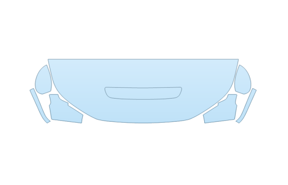 Precut PPF Kit – Clear Bra Paint Protection Film 2027 HONDA CIVIC TYPE R HOOD FENDERS MIRRORS 24 INCH (WRAPPED EDGES) - PRECUT PPF CLEAR BRA WRAP