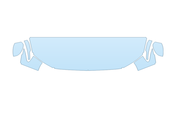 2027 HONDA HRV LX HOOD FENDERS MIRRORS 24 INCH (WRAPPED EDGES) - PRECUT PPF CLEAR BRA WRAP