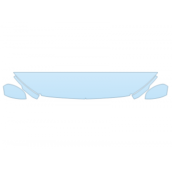 2025 HONDA HRV SPORT HOOD FENDERS MIRRORS 12 INCH (WRAPPED EDGES) - PRECUT PPF CLEAR BRA WRAP