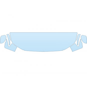 2025 HONDA HRV SPORT HOOD FENDERS MIRRORS 24 INCH (WRAPPED EDGES) - PRECUT PPF CLEAR BRA WRAP