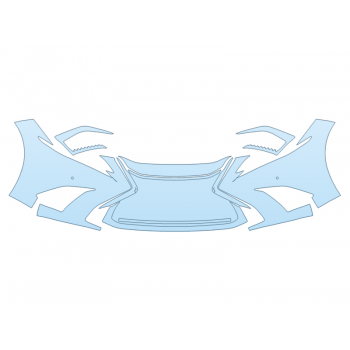 Precut PPF Kit – Clear Bra Paint Protection Film PAINT PROTECTION KIT - 2023 LEXUS ES 250 F SPORT BUMPER WITH SENSORS - PRECUT PPF CLEAR BRA WRAP