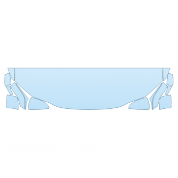 PAINT PROTECTION KIT - 2023 LEXUS ES 250 F SPORT HOOD FENDERS MIRRORS 18 INCH (WRAPPED EDGES) - PRECUT PPF CLEAR BRA WRAP