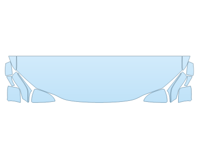 PAINT PROTECTION KIT - 2023 LEXUS ES 250 F SPORT HOOD FENDERS MIRRORS 18 INCH (WRAPPED EDGES) - PRECUT PPF CLEAR BRA WRAP