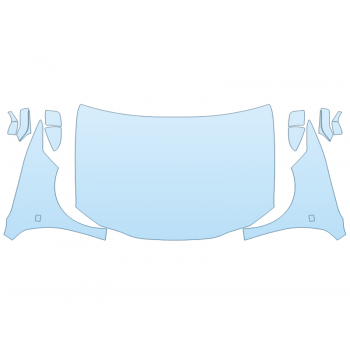 Precut PPF Kit – Clear Bra Paint Protection Film PAINT PROTECTION KIT - 2023 LEXUS ES 250 F SPORT FULL HOOD FENDERS MIRRORS(WRAPPED EDGES) - PRECUT PPF CLEAR BRA WRAP