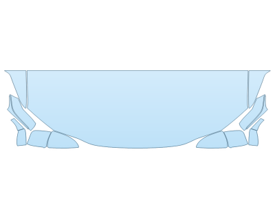 PAINT PROTECTION KIT - 2023 LEXUS ES 250 LUXURY HOOD FENDERS MIRRORS 24 INCH (WRAPPED EDGES) - PRECUT PPF CLEAR BRA WRAP