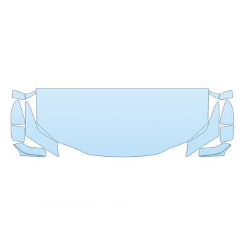 PAINT PROTECTION KIT - 2023 LEXUS ES 250 LUXURY HOOD FENDERS MIRRORS(WRAPPED EDGES) - PRECUT PPF CLEAR BRA WRAP