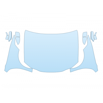 PAINT PROTECTION KIT - 2023 LEXUS ES 250 LUXURY FULL HOOD FENDERS MIRRORS(WRAPPED EDGES) - PRECUT PPF CLEAR BRA WRAP