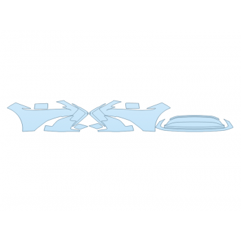 PAINT PROTECTION KIT - 2023 LEXUS ES 250 ULTRA LUXURY BUMPER (MULTI PIECE) - PRECUT PPF CLEAR BRA WRAP