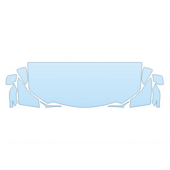 PAINT PROTECTION KIT - 2023 LEXUS IS 500 F-SPORT HOOD FENDERS MIRRORS 24 INCH (WRAPPED EDGES) - PRECUT PPF CLEAR BRA WRAP