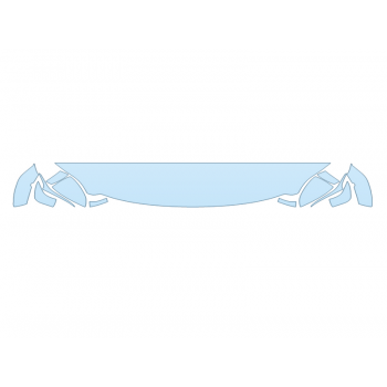 PAINT PROTECTION KIT - 2023 LEXUS LS 500 F-SPORT HOOD FENDERS MIRRORS 12 INCH (WRAPPED EDGES) - PRECUT PPF CLEAR BRA WRAP