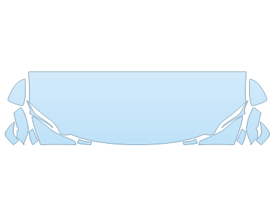 PAINT PROTECTION KIT - 2023 LEXUS LS 500 F-SPORT HOOD FENDERS MIRRORS 24 INCH (WRAPPED EDGES) - PRECUT PPF CLEAR BRA WRAP