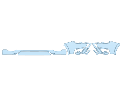 PAINT PROTECTION KIT - 2023 LEXUS LX 600 BASE BUMPER (MULTI PIECE) - PRECUT PPF CLEAR BRA WRAP