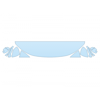 PAINT PROTECTION KIT - 2023 LEXUS LX 600 BASE HOOD FENDERS MIRRORS 18 INCH (WRAPPED EDGES) - PRECUT PPF CLEAR BRA WRAP