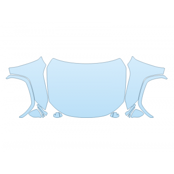 PAINT PROTECTION KIT - 2023 LEXUS LX 600 BASE FULL HOOD FENDERS MIRRORS(WRAPPED EDGES) - PRECUT PPF CLEAR BRA WRAP