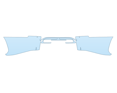 PAINT PROTECTION KIT - 2023 LEXUS LX 600 F SPORT REAR BUMPER - PRECUT PPF CLEAR BRA WRAP