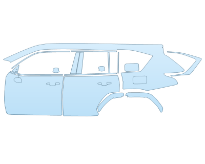 PAINT PROTECTION KIT - 2023 LEXUS LX 600 F SPORT DRIVER SIDE - PRECUT PPF CLEAR BRA WRAP