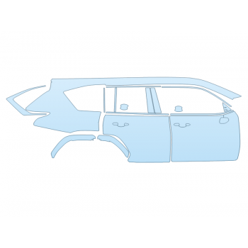 PAINT PROTECTION KIT - 2023 LEXUS LX 600 F SPORT PASSENGER SIDE - PRECUT PPF CLEAR BRA WRAP