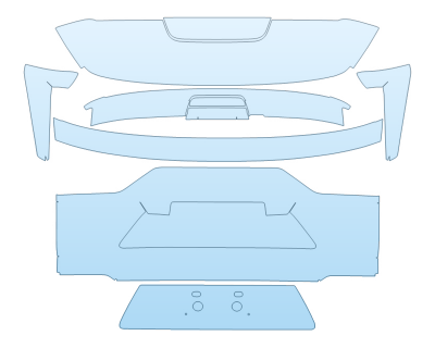 PAINT PROTECTION KIT - 2023 LEXUS LX 600 F SPORT REAR HATCH - PRECUT PPF CLEAR BRA WRAP