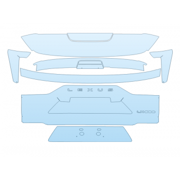 PAINT PROTECTION KIT - 2023 LEXUS LX 600 F SPORT REAR HATCH W/EMBLEMS - PRECUT PPF CLEAR BRA WRAP