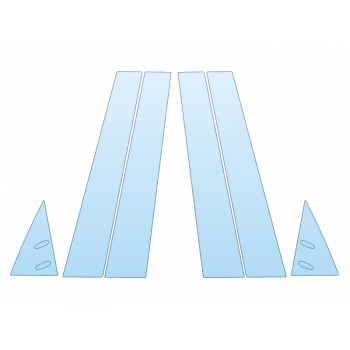 PAINT PROTECTION KIT - 2023 LEXUS LX 600 F SPORT B PILLARS - PRECUT PPF CLEAR BRA WRAP