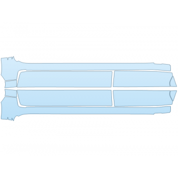 PAINT PROTECTION KIT - 2023 LEXUS LX 600 F SPORT ROCKERS - PRECUT PPF CLEAR BRA WRAP