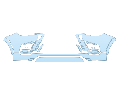 PAINT PROTECTION KIT - 2023 LEXUS LX 600 LUXURY BUMPER - PRECUT PPF CLEAR BRA WRAP