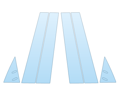 PAINT PROTECTION KIT - 2023 LEXUS LX 600 LUXURY B PILLARS - PRECUT PPF CLEAR BRA WRAP