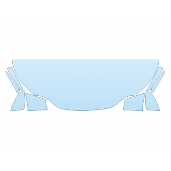 PAINT PROTECTION KIT - 2023 LEXUS NX 250 BASE HOOD FENDERS MIRRORS 24 INCH (WRAPPED EDGES) - PRECUT PPF CLEAR BRA WRAP