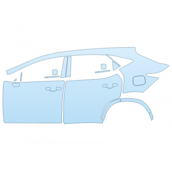 Precut PPF Kit – Clear Bra Paint Protection Film PAINT PROTECTION KIT - 2023 LEXUS NX 350 BASE DRIVER SIDE - PRECUT PPF CLEAR BRA WRAP