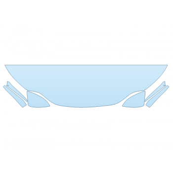 PAINT PROTECTION KIT - 2023 LEXUS NX 350 F-SPORT HOOD FENDERS MIRRORS 18 INCH (WRAPPED EDGES) - PRECUT PPF CLEAR BRA WRAP