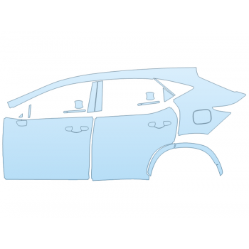 Precut PPF Kit – Clear Bra Paint Protection Film PAINT PROTECTION KIT - 2023 LEXUS NX 350 F-SPORT DRIVER SIDE - PRECUT PPF CLEAR BRA WRAP