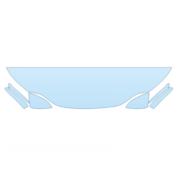 PAINT PROTECTION KIT - 2023 LEXUS NX 350H BASE HOOD FENDERS MIRRORS 18 INCH (WRAPPED EDGES) - PRECUT PPF CLEAR BRA WRAP