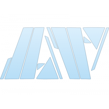 PAINT PROTECTION KIT - 2023 LEXUS NX 350H BASE B PILLARS - PRECUT PPF CLEAR BRA WRAP