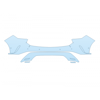 PAINT PROTECTION KIT - 2023 LEXUS RX 350 LUXURY REAR BUMPER WITH SENSORS - PRECUT PPF CLEAR BRA WRAP