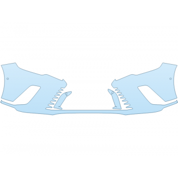 PAINT PROTECTION KIT - 2023 LEXUS RX 350H BASE BUMPER WITH SENSORS - PRECUT PPF CLEAR BRA WRAP