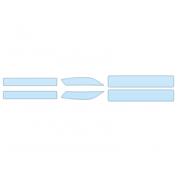 PAINT PROTECTION KIT - 2023 LEXUS RX 350H PREMIUM DOOR SILLS - PRECUT PPF CLEAR BRA WRAP