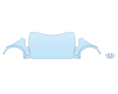 PAINT PROTECTION KIT - 2023 LEXUS RX 350H PREMIUM + FULL HOOD FENDERS MIRRORS(WRAPPED EDGES) - PRECUT PPF CLEAR BRA WRAP
