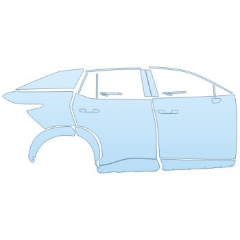 PAINT PROTECTION KIT - 2023 LEXUS RZ 450E LUXURY PASSENGER SIDE - PRECUT PPF CLEAR BRA WRAP