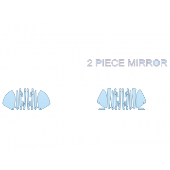 PAINT PROTECTION KIT - 2023 LEXUS RZ 450E PREMIUM MIRRORS DOOR CUPS - PRECUT PPF CLEAR BRA WRAP