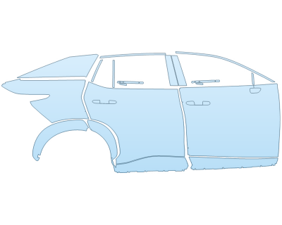 PAINT PROTECTION KIT - 2023 LEXUS RZ 450E PREMIUM PASSENGER SIDE - PRECUT PPF CLEAR BRA WRAP