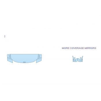 PAINT PROTECTION KIT - 2023 JEEP COMPASS ALTITUDE HOOD FENDERS MIRRORS 24 INCH (WRAPPED EDGES) - PRECUT PPF CLEAR BRA WRAP